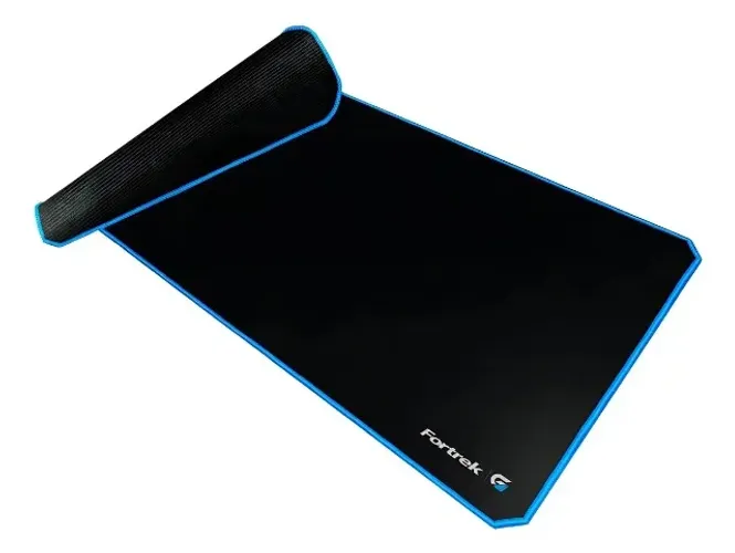 Mouse Pad Gamer 90x40 - Fortrek Speed Mpg104 - Preto/azul Cor Azul Desenho impresso Liso