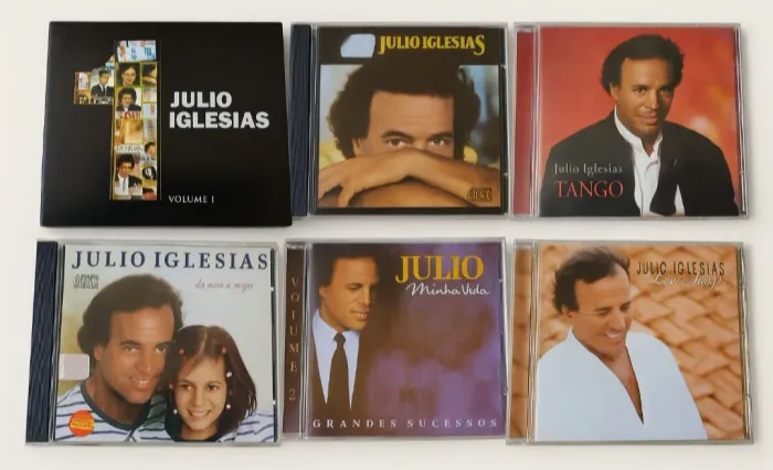 Coleção Julio Iglesias - 6 CDs Originais em Perfeito estado de conservação