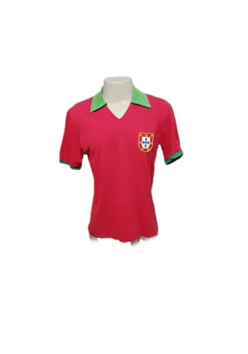 Camisa Seleção Portugal Retrô Algodão Futebol Colecionador