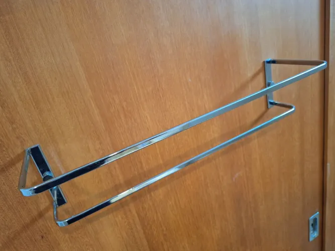 Toalheiro duplo cromado 45cm 