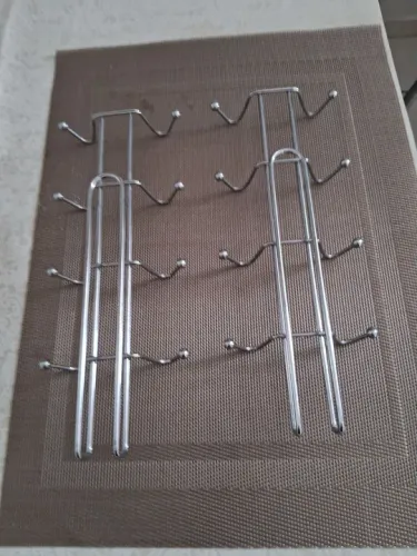 Suporte cromado de xícaras