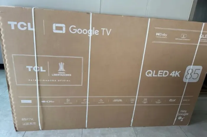 85" Smart TV TCL QLED 4K - PEGO TROCA - Nova e lacrada com nota fiscal