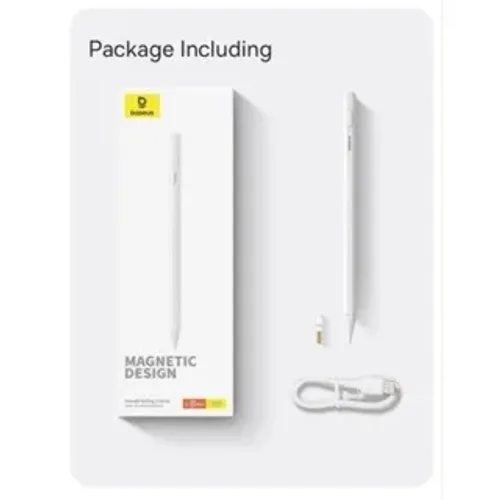 Caneta Pencil Baseus Versão Ativa Touch Stylus Lite Pen Para iPad Cor Branca