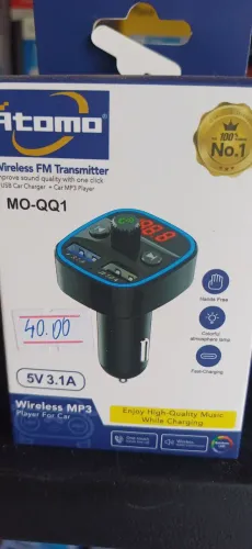 Transmissor FM Automotivo Atomo MO-QQ1