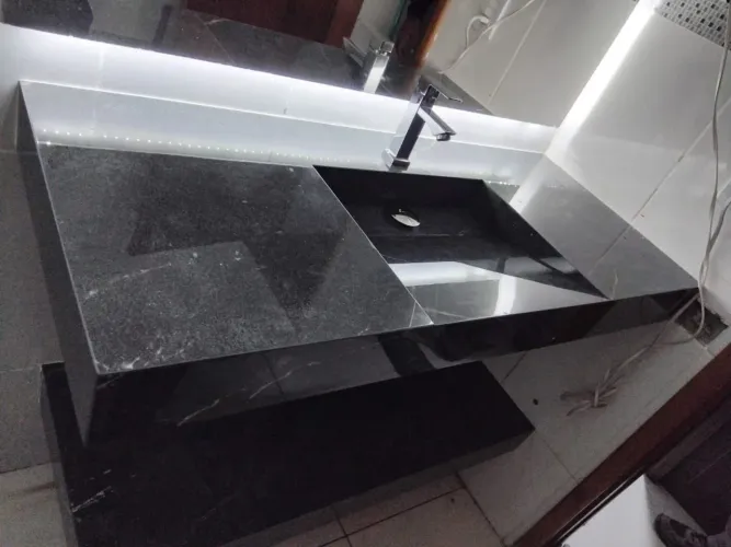 Lavatório super luxo em porcelanato