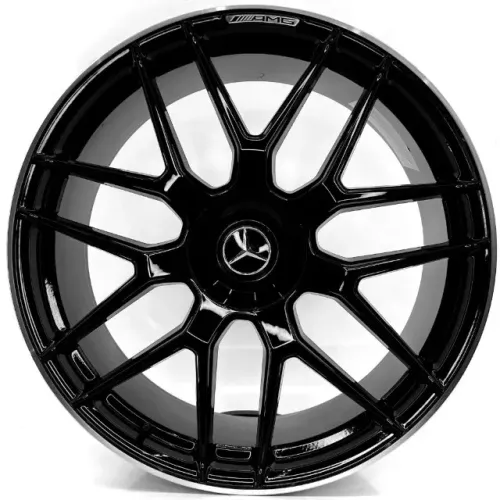 JOGO DE RODAS AUDI RS Q8 ARO 22X9 PRETA DIAMANTADA 5X112 ET 35