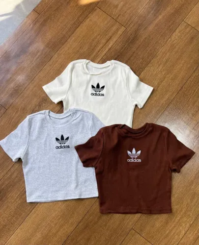 Camisetas Adidas Cropped - Cores Variadas