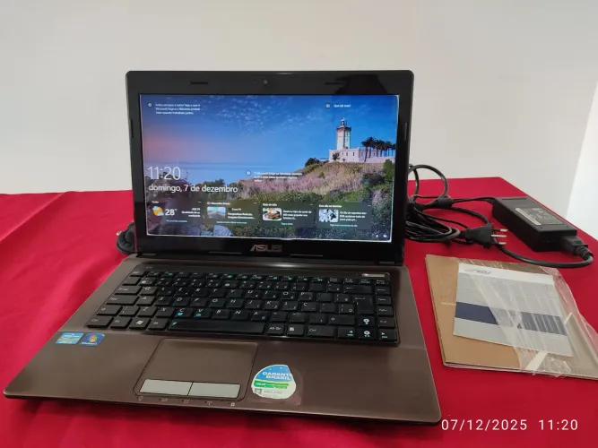 Notebook Asus i5 com 8Gb RAM e 480 Gb de SSD