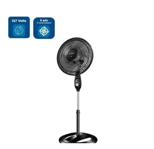 Ventilador de Coluna Mondial 40cm Preto VSP-40C-NB - 127 Volts- PRODUTO 