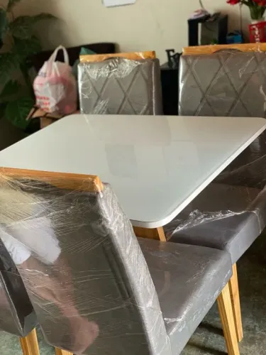 Mesas de luxo tampo de vidro laqueado (Promoção imperdível)