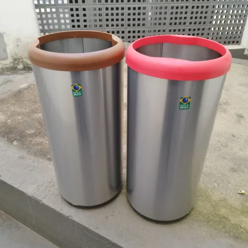 Lixeira seletiva inox Tramontina selecta plus novas 