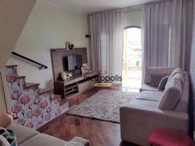 Sobrado com 3 dormitórios à venda, 175 m² por R$ 650.000,00 - Parque Jaçatuba - Santo Andr