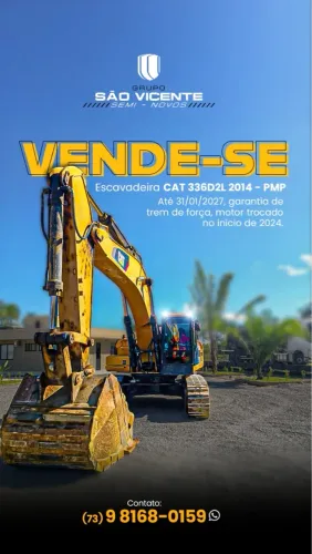 Escavadeira CAT336 DL 2014