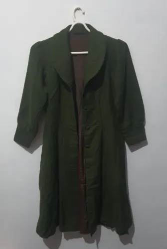 Casaco longo verde vintage