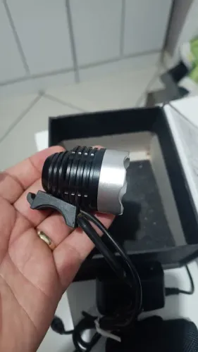 Farol lanterna Bicicleta LED Recarregável duas baterias 