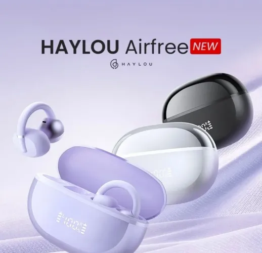 Fone de ouvido Bluetooth Haylou Airfree - Novo