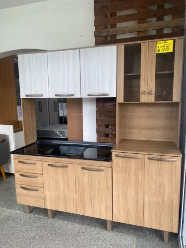 Cozinha compacta com tampo da pia novo, a pronta entrega!!