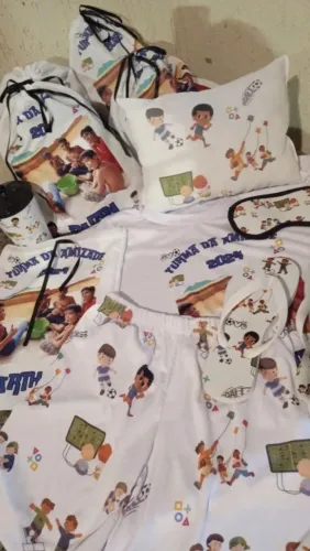 Kit personalizado para festa do pijama 