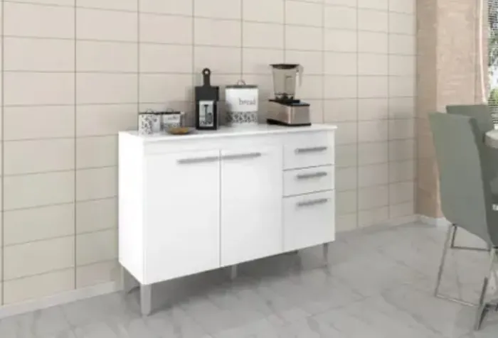 Balcão Branco/brilho