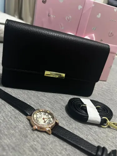 Kit presente bolsa e relógio