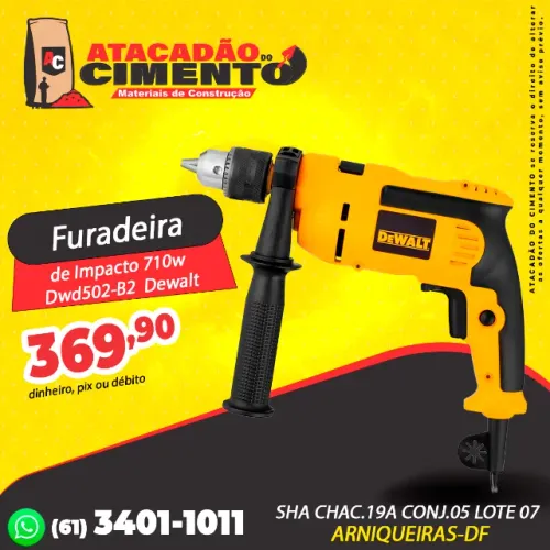 Furadeira de Impacto 710w Dwd502-B2 Dewalt