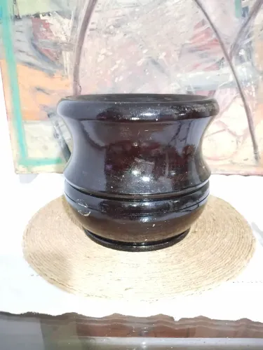Vaso de madeira decorativo 