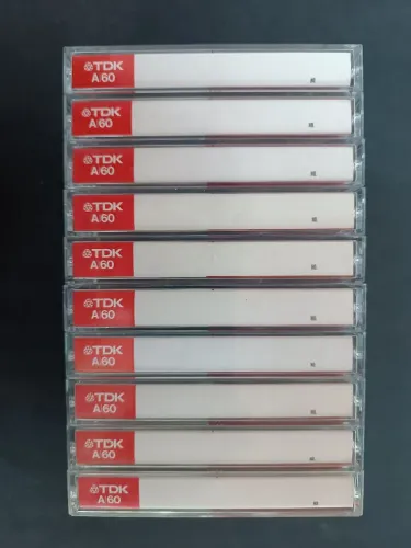 Fitas K7 TDK A60 - Coleção Vintage