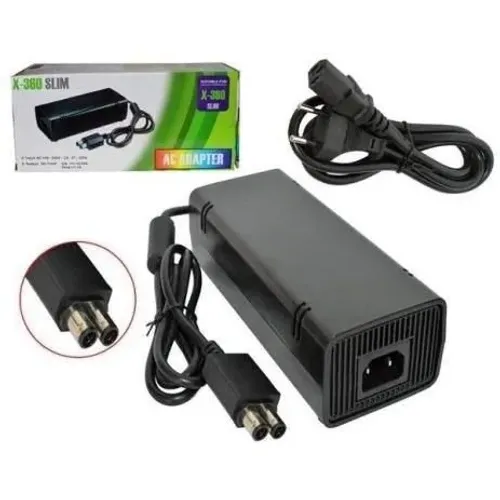 Fonte Para Xbox 2 Pinos X360 Slim Bivolt 100% Compatível