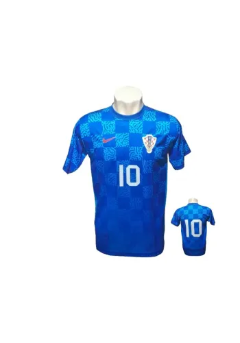 Camisa Croácia Azul - Número 10