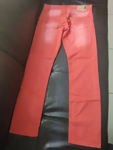 Calça Jeans Black Jeans vermelha N° 42