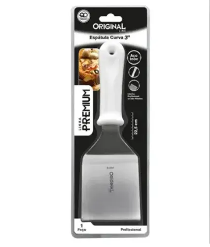 Espatula Curva Original Line 3" Aço Inox 