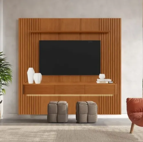 Painel até 58? Union 1,87 + Nicho Union 1,80 cm Pronta Entrega
