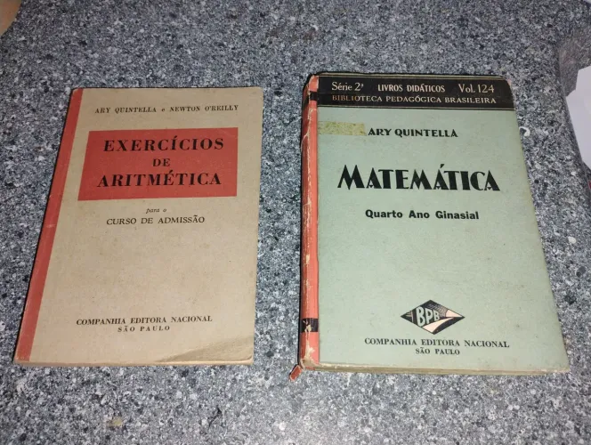 Livros Didáticos de Matemática e Aritmética