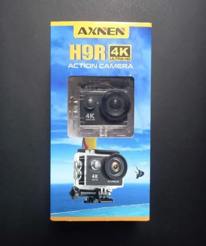 CÂMERA E FILMADORA AXNEN H9R (4K) COM DUAS BATERIAS E CARREGADOR.