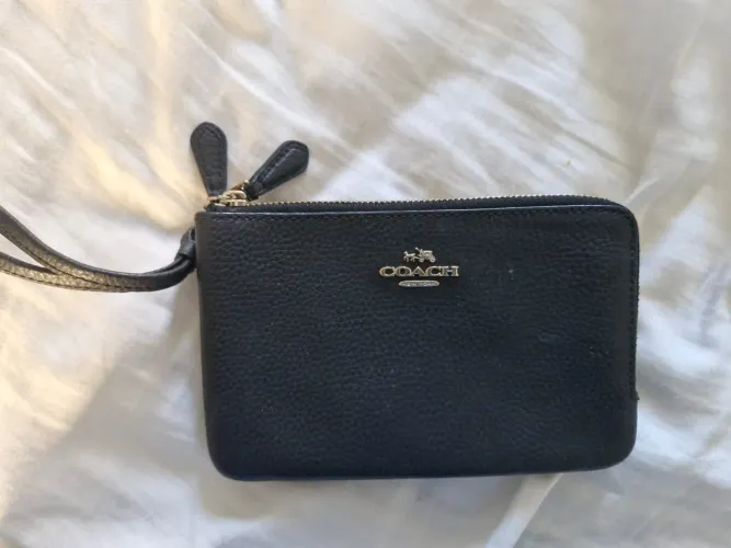 Carteira Coach Original - Couro Preto