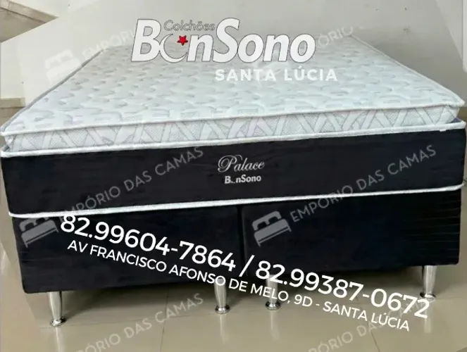 Cama palace queen pillow macia molas pocket ensacadas Colchão 30cm Base bipartida 