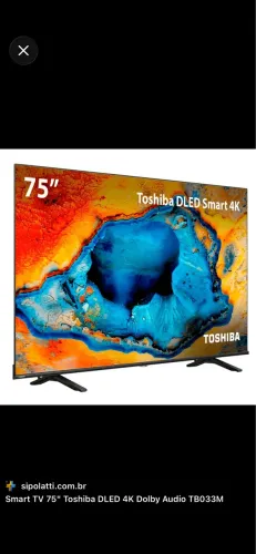 TV Toshiba 75? 4K Smart - 75C350NS - Excelente Estado