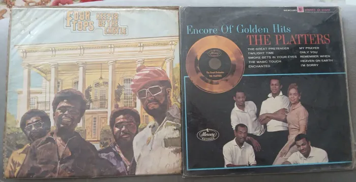 2 Discos Vinil For Tops Keeper of The Castle The Platters Encore of Golden Hits Frete Grat