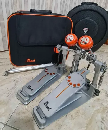 Pedal duplo P-930 Demonator (Pearl)+ Bag luxo
