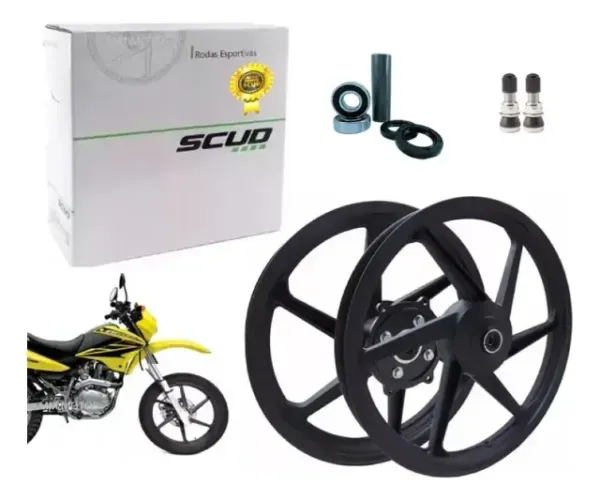 Roda Liga Leve Bros Nxr 125 150 160 Freio Tambor 6p