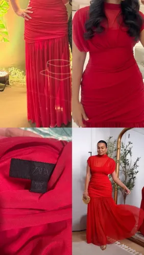 Vestido P seminovo para festa ZARA usado 1 vez