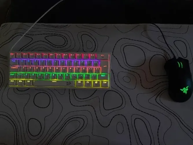 KIT GAMER: RAZER DEATHADDER ESSENTIAL + REDRAGON FIZZ RGB | ÓTIMO ESTADO