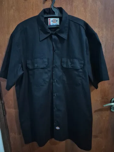 camisa dickies work shirt preta original ótimo estado