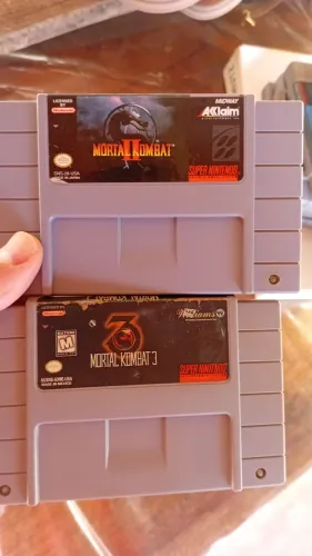 Kit Mortal Kombat 2 e Mortal Kombat 3 originais