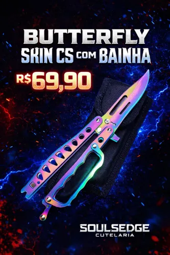Faca Butterfly Skin do CS 