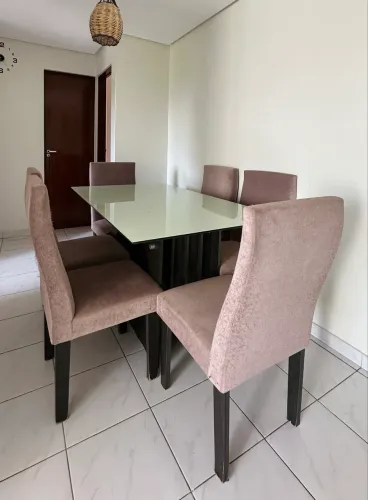 MESA DE JANTAR 6 CADEIRAS RETANGULAR