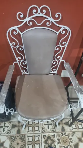 Conjunto de 4 cadeiras de ferro varanda