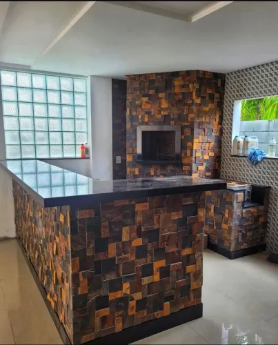 Mosaico Pedra Ferro Placa telada 30x30