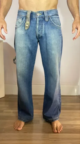 Calça Jeans CARMIM Azul Lavagem Média