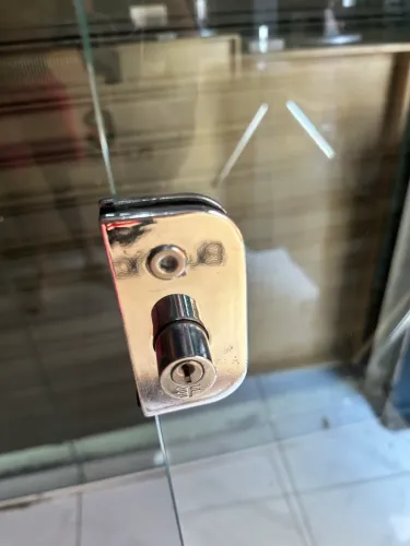 Porta de vidro completa